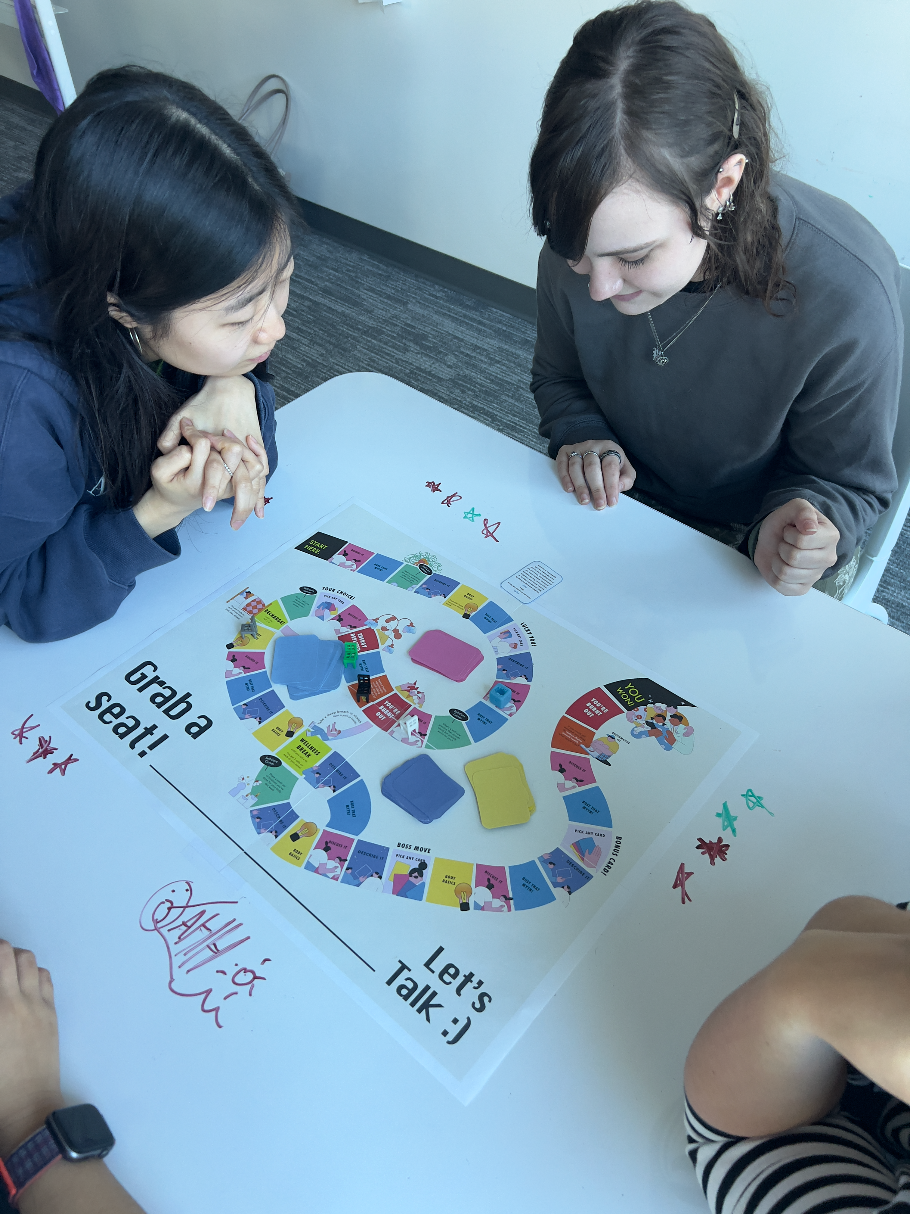 Playtest round 1 session photo.